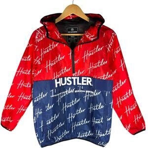 Hustler All Over Print Pullover Hoodie Men’s S - Streetwear Skater Preppy Luxury